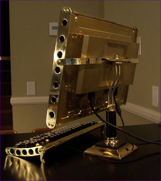 Illustration for article titled Datamancer's Steampunk LCD Monitor is Another Stunner